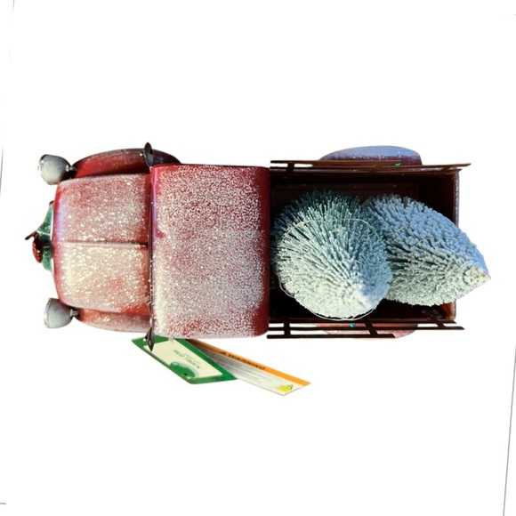 NWT Festive Voice Light Up Red Vintage Truck Christmas Decor w/ Trees - Picture 5 of 14